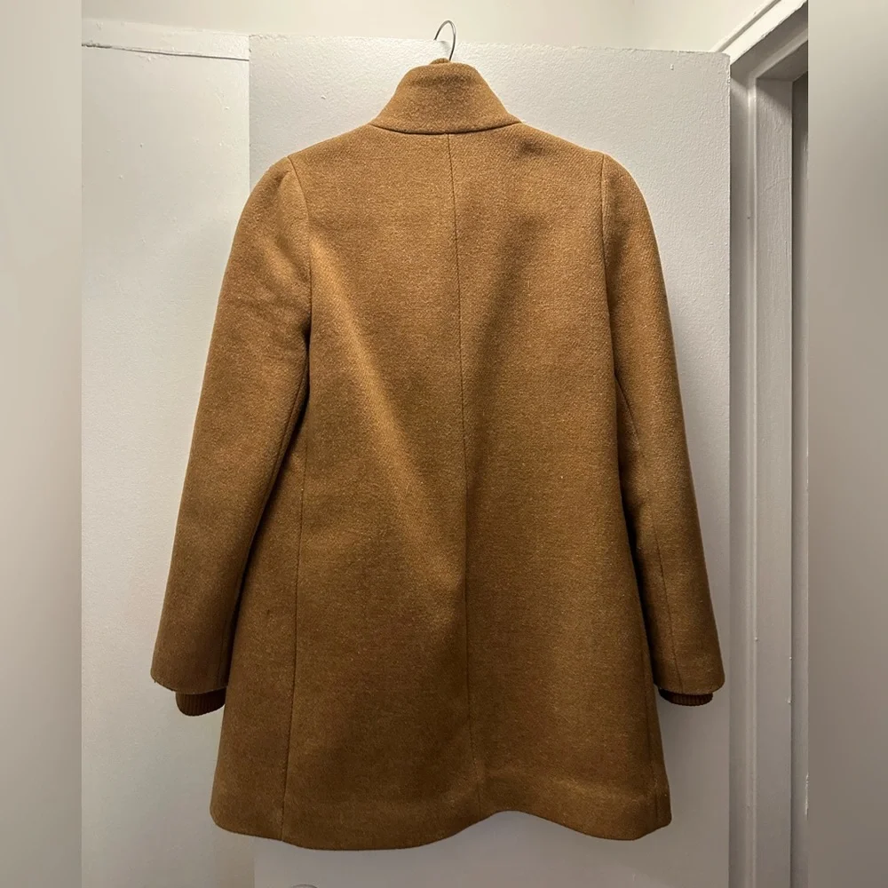 J. Crew Camel Brown Wool Blend Pea Coat - Picture 2 of 8